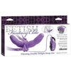 Introducing the Sensation Elite Vibrating Double Delight Strap On 10 Inches - Purple - Adult Naughty Store