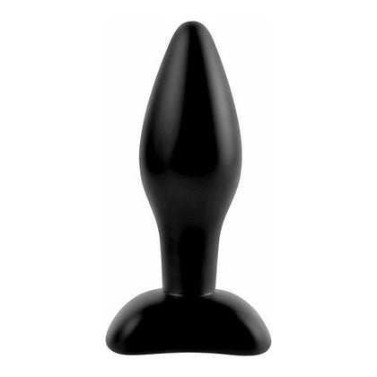 Anal Fantasy Collection Small Silicone Plug - Model AF-SP01 - Unisex Anal Pleasure - Black
