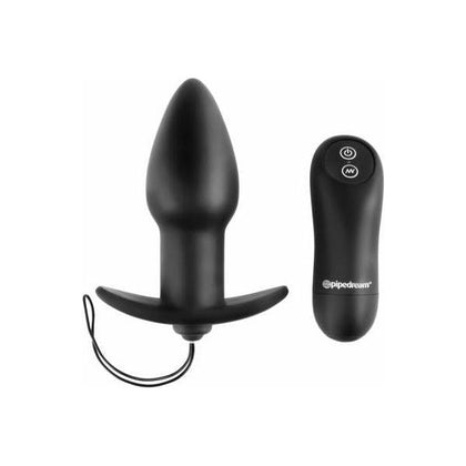 Anal Fantasy Remote Control Silicone Plug Black - Model AF-RCSP-BLK - Unisex Anal Stimulation Sex Toy
