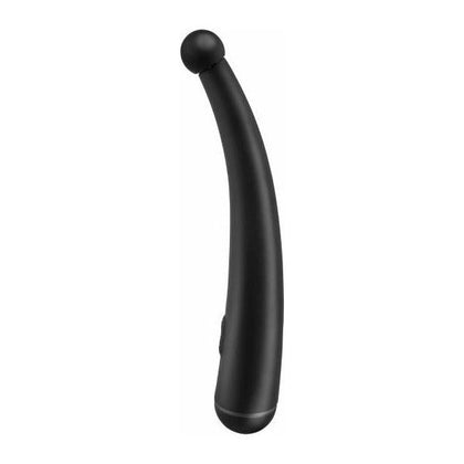 Introducing the SensaPro Vibrating Curve Probe - Model 457B: The Ultimate Black Anal Pleasure Experience for All Genders!