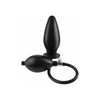 Introducing the Luxe PleasureMax Inflatable Silicone Plug - Model 5000M: Ultimate Anal Stimulation for Advanced Players (Black) - Adult Naughty Store