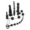 Deluxe Fantasy Kit: Anal Fantasy AF-DFK01 Unisex Anal Stimulation Set - Black - Adult Naughty Store