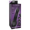 Elite Silicone Anal Fantasy Vibrating Ass Thruster Black - Model AT-12, Unisex Pleasure - Adult Naughty Store