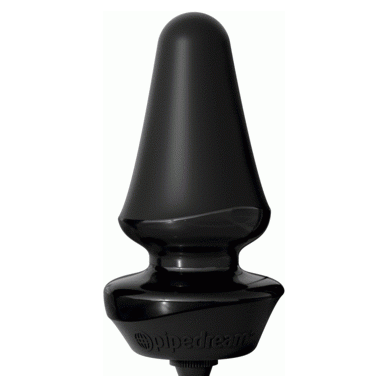 Anal Fantasy Elite Collection Inflatable Silicone Butt Plug - Model AF-500B - Unisex Anal Pleasure - Black