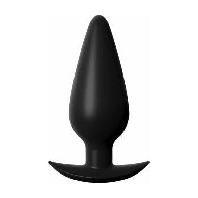 Elite Silicone Small Weighted Butt Plug - Model ESWBP-01 - Unisex Anal Pleasure - Black - Adult Naughty Store