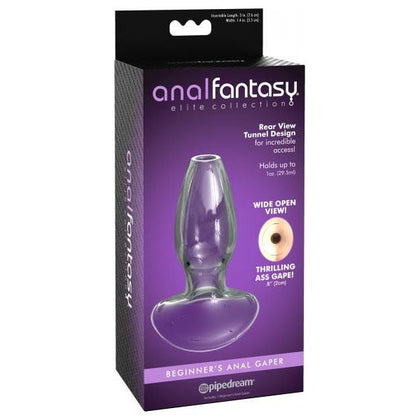 Anal Pleasure Elite Glass Gaper - Model AP-EG-001 - Unisex Anal Toy for Sensational Play - Clear - Adult Naughty Store