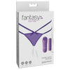 Fantasy For Her Petite Panty Thrill-Her O-S Purple - Sensual Vibrating Lingerie for Women - Model FPETITE-THRILLHER - Clitoral Stimulation - One Size Fits Most (30