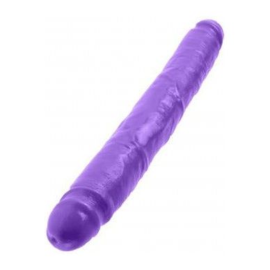 Dillio Purple 12-Inch Double Dong - Premium American-Made Rubber Dildo for Couples - Model D12 - Unisex Pleasure - Lavender