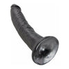 King Cock 7 Inches Realistic Dildo - Model KC-7B, Black - For Ultimate Pleasure and Realistic Sensations - Adult Naughty Store