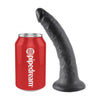 King Cock 7 Inches Realistic Dildo - Model KC-7B, Black - For Ultimate Pleasure and Realistic Sensations - Adult Naughty Store