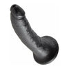 King Cock 7 Inches Realistic Dildo - Model KC-7B, Black - For Ultimate Pleasure and Realistic Sensations - Adult Naughty Store