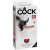 Introducing the King Cock Strap On Harness with 7 inches Beige Dildo - The Ultimate Realistic Pleasure Experience for All Genders! - Adult Naughty Store