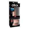 Pipedream Products King Cock Triple Density 8-Inch Beige Realistic Dildo with Balls - Lifelike Pleasure for All Genders