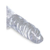 Pipedream Products King Cock Clear 4 Inches Realistic Dildo with Balls - Model #KC-CLR4 - Unisex Pleasure Toy for Intimate Delights - Translucent - Adult Naughty Store