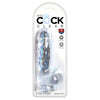 King Cock Clear 6-Inch Realistic Dildo with Balls - Pleasure Enhancer for All Genders - Translucent Bliss