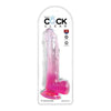 King Cock Clear 9in Dildo with Balls - The Ultimate Pleasure Experience for All Genders - Model KCD-9PINK - Adult Naughty Store