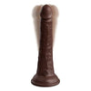 Pipedream Products King Cock Elite 7-Inch Vibrating Dual Density Brown Silicone Dildo - Realistic Pleasure for All Genders