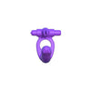 Fantasy C-Ringz Silicone Double Penetrator Rabbit Purple - Dual Bullet Vibrating Silicone Dildo for Double Pleasure - Model DP-500 - Unisex - Clitoral and Anal Stimulation - Adult Naughty Store