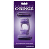 Fantasy C-Ringz Duo Vibrating Super Ring Purple - Ultimate Pleasure Enhancer for Couples