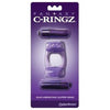 Fantasy C-Ringz Duo Vibrating Super Ring Purple - Ultimate Pleasure Enhancer for Couples - Adult Naughty Store