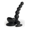 Pipedream Products Threesome Wall Banger Beads - PB-001 - Vibrating Anal Beads for Couples - Dual Motor Stimulation - Intense Pleasure - Black