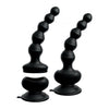 Pipedream Products Threesome Wall Banger Beads - PB-001 - Vibrating Anal Beads for Couples - Dual Motor Stimulation - Intense Pleasure - Black