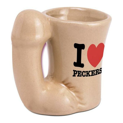 Pecker Shot Glass - Ceramic Penis Handle Shot Glass for Adults, Model PS-001, Unisex, Perfect for Naughty Fun and Bachelorette Parties, Transparent