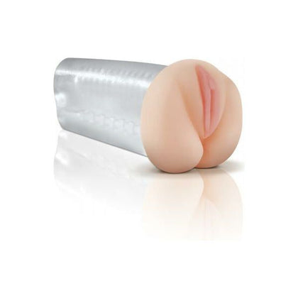 Pipedream Extreme Deluxe See Thru Stroker - Transparent Ultra Tight Fanta Flesh Masturbator for Men - Model X-2000 - Dual Pleasure for Both Holes - Clear - Adult Naughty Store