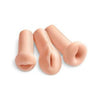 Pipedream Extreme Toyz All 3 Holes Beige Strokers for Men - The Ultimate Pleasure Trio - Adult Naughty Store