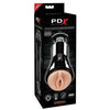 PDX Elite Cock Compressor Vibrating Stroker Beige: The Ultimate Pleasure Machine for Men - Adult Naughty Store