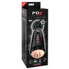 PDX Elite Dirty Talk Starter Stroker - Advanced Interactive Masturbation Sleeve for Men - Model DTSS-100 - Pleasure Enhancer for Penile Stimulation - Black - Adult Naughty Store