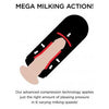 PDX Elite Vibrating Mega Milker Stroker - The Ultimate Pleasure Experience for Men - Model MM-500 - Intense Suction, 7 Vibration Patterns, Realistic Feel - Black - Adult Naughty Store