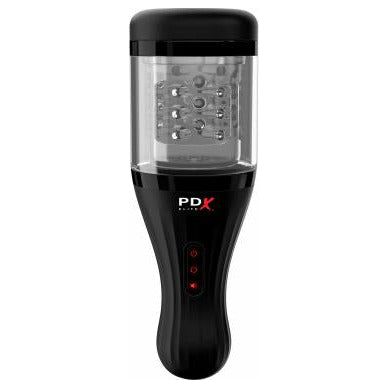 PDX Elite Talk Dirty Rotobator Stroker - The Ultimate Male Masturbation Device for Sensational Pleasure - Model X1, for Men, Intense Rotating Action, Pleasure for Upper Shaft, Black - Adult Naughty Store