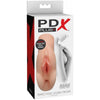 Pipedream Products PDX Plus Perfect Pussy Double Stroker Light - Ultimate Pleasure for Men: Dual-Entry Male Masturbator in Light Skin Tone - Adult Naughty Store