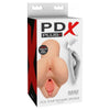 Pipedream Products PDX Plus Pick Your Pleasure Stroker Light - The Ultimate Dual Pleasure Stroker for Men - Model PDX-001 - Anal and Vaginal - Realistic Skin Texture - Light Flesh Color - Adult Naughty Store