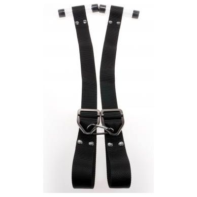 Sir Richard's Command Bondage Door Cuffs Black - Ultimate Dominating Control for BDSM Enthusiasts - Adult Naughty Store