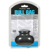 Perfect Fit Bull Bag 0.75 inch Ball Stretcher Black - Enhance Your Pleasure and Confidence with this Innovative Scrotum Toy - Adult Naughty Store