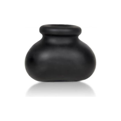 Perfect Fit Bull Bag 0.75 inch Ball Stretcher Black - Enhance Your Pleasure and Confidence with this Innovative Scrotum Toy - Adult Naughty Store