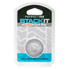 Perfect Fit Brand Stackit Sila Skin Cock Ring Clear - The Ultimate Comfort and Pleasure Enhancer for Men - Adult Naughty Store