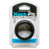 Perfect Fit Brands Xact-Fit Silicone Cock Rings Kit - Model #17, #18, #19 - Male Pleasure Enhancer - Black - Adult Naughty Store