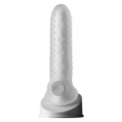 Perfect Fit Brand Fat Boy Checker Box Sheath 6.5 inches Clear - Enhancing Cock Sleeve for Men, Intense Pleasure for Both Partners