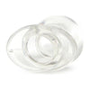 Perfect Fit Toy Tunnel Plug Large Ice Clear - The Ultimate Unisex Anal Pleasure Experience