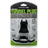 Perfect Fit Brands Double Tunnel Plug X-Large Black - Innovative Silicone and TPR Butt Plug for Advanced Anal Play (Model Number: DT-PLG-XL-BLK)