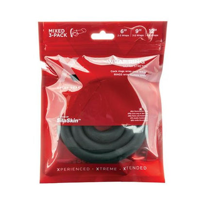 Perfect Fit Brands Xplay 6.9 & 12.0 Ultra Wrap Ring Pack - Premium Silicone Restriction Rings for Enhanced Pleasure - Unisex - Multiple Tension Options - SilaSkin Blend - Phthalate-Free - [Color]