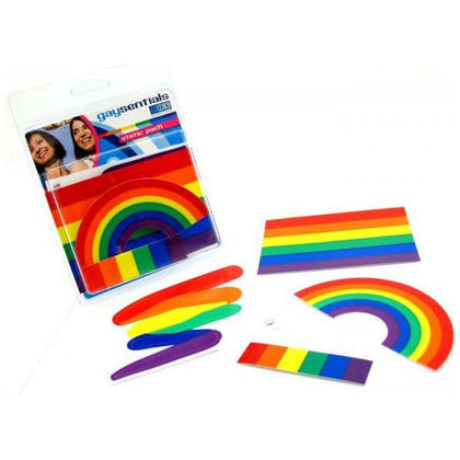 Gaysentials Rainbow Static Clings Pack - Vibrant Pride Clingers for Window Decor - Set of 4