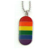 Gaysentials Rainbow I.D. Tag Necklace - Vibrant Swirl of Colors for Playful and Stylish Self-Expression - Adult Naughty Store