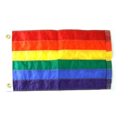Gaysentials Rainbow Pride Goods 2x3 ft Nylon Flag - Vibrant LGBTQ+ Flag for Indoor and Outdoor Display