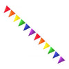 Gaysentials Rainbow Solid Pennants Decoration 12 feet