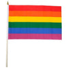 Gaysentials Rainbow Stick Flag 4 inches by 6 inches - Adult Naughty Store