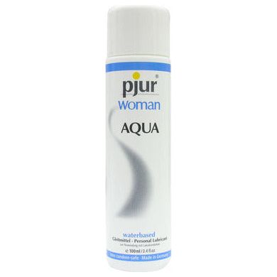 Pjur Women Aqua Body Glide - 100ml | Water-Based Latex-Compatible Lubricant for Women | Model: AquaGlide 100 | Silky Smooth, Odorless, and Non-Staining | Hypoallergenic | Skin-Friendly Formula | Enhance Intimacy and Pleasure | Clear